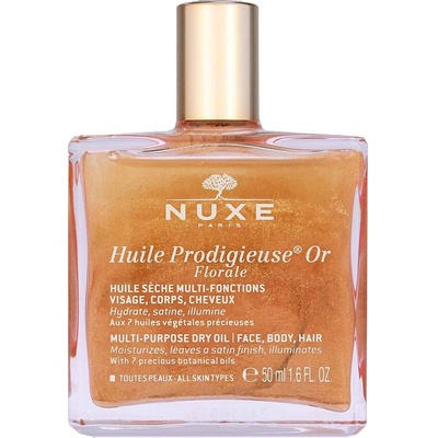Nuxe Huile Prodigieuse Or Florale multifunkční suchý olej se třpytkami na tvář, tělo a vlasy 50 ml