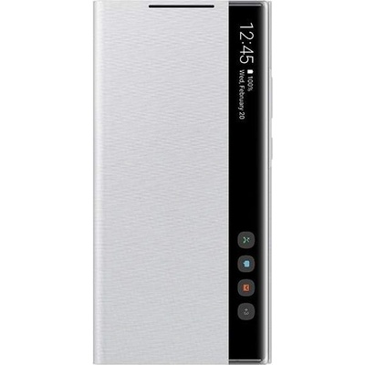 Samsung Clear View Cover EF-ZN985CAEGEU - оригинален кейс, през който виждате информация от дисплея за Samsung Galaxy Note 20 Ultra (сребрист)