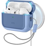 ESR 360 градусов калъф за слушалки с MagSafe за Apple AirPods Pro 3 от ESR Orbit Halolock - Powder Blue (4894240289181)