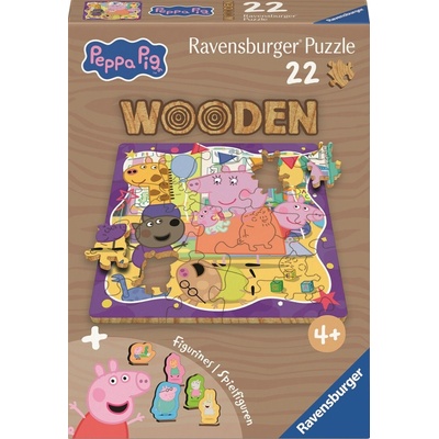 RAVENSBURGER Dřevěné Prasátko Peppa 22 dílků