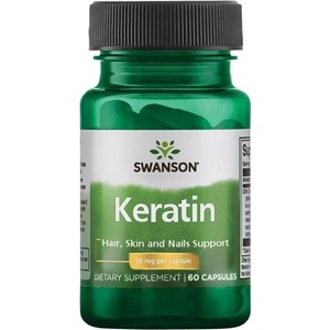 Swanson Keratin, 50 mg, 60 капсули, Swanson (SW1527)