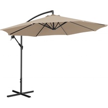 Uniprodo Boční slunečník UMBRELLA R300CR N 300 cm krémový