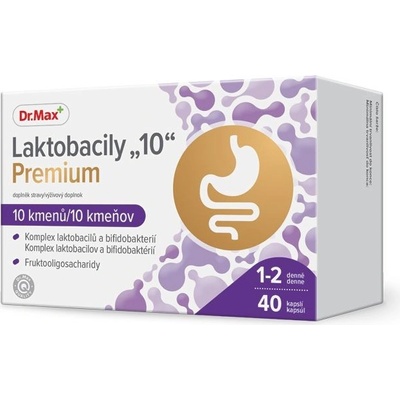 Dr.Max Laktobacily 10 Premium 40 kapslí