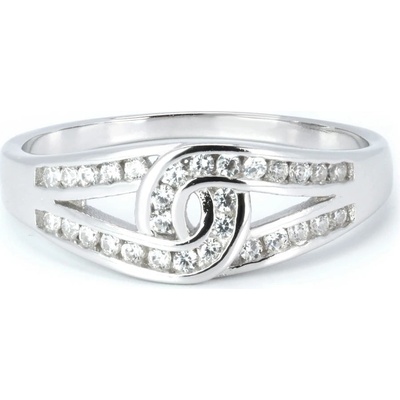 Rafity Stříbrný prsten Infinity Sparkle se zirkony R0089 05