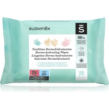 Suavinex Baby Dermo-hydrating Wipes мокри кърпички за лице и тяло 25 бр