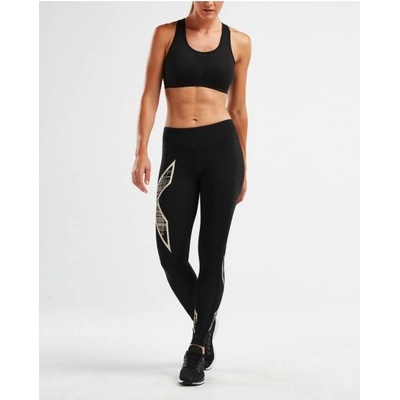 2XU Mid-Rise kompresní legíny dámské Champagne
