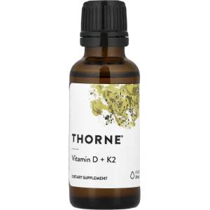 Thorne Vitamin D3 500 IU + K2 100 g [30 мл]