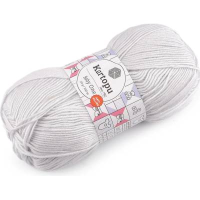 Pletací příze Baby One 100 g Varianta: 1 (992) šedá nejsvětlější, Balení: 1 ks 60338/155697/278776