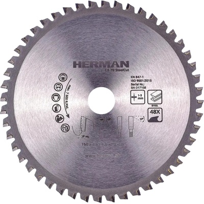 Herman Pílový kotúč CX-20 SteelCut 160x1,6/1,0x20mm 48 zubov