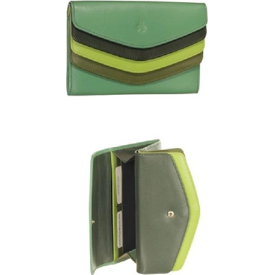 Carraro peňaženka Rainbow zelená