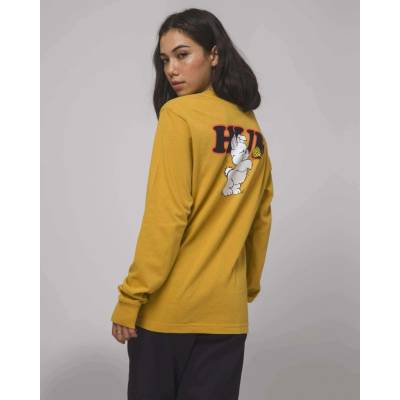HUF GIVING LS RELAX TEE Gold