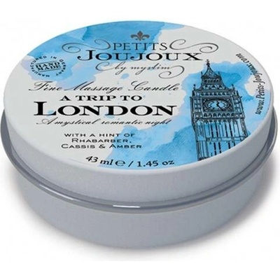 Petits Joujoux london Masážní svíčka Rebarbora, ambra a ryby 33 g