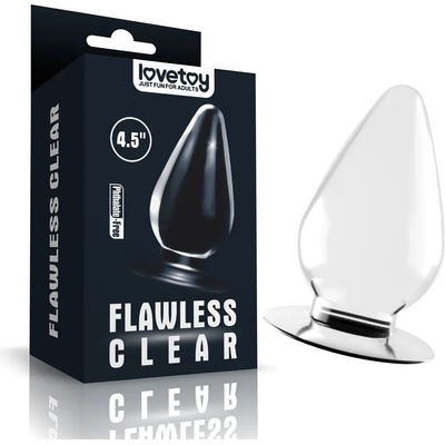 Lovetoy Flawless Clear Anal Plug 4.5