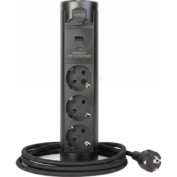 Delight 3 Plug + 2 USB (20453B)
