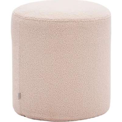 Kave Home Růžový bouclé taburet Kaeli 43 cm