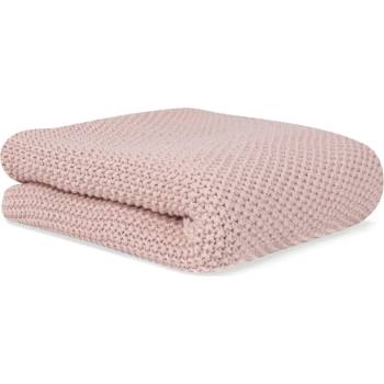 Bonjourbebe Плетено одеяло Bonjourbebe - Organic rosa, 70x90 cm (3402037)