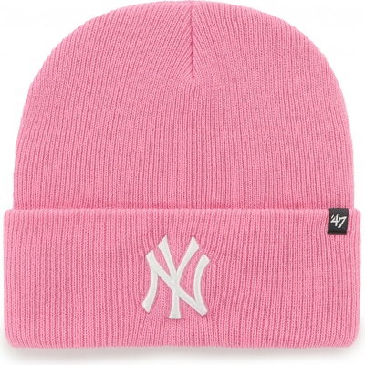 47 Brand dětská zimní čepice New York Yankees Haymaker '47 CUFF KNIT Rose
