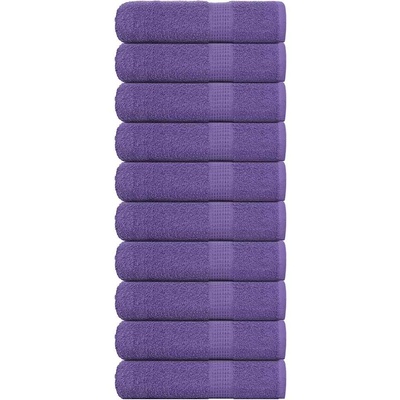 vidaXL Кърпи за баня FROGN 10 бр. Лилави 100x150 см 360 г/м2 (136886)