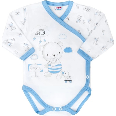 New Baby ojčenské celorozopínacie body Bears modré