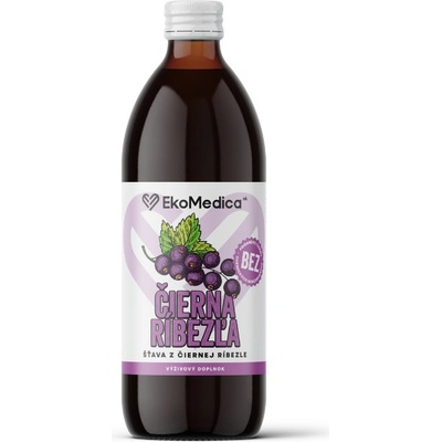 EkoMedica SK Čierna reďkovka 100% šťava pitie 500 ml