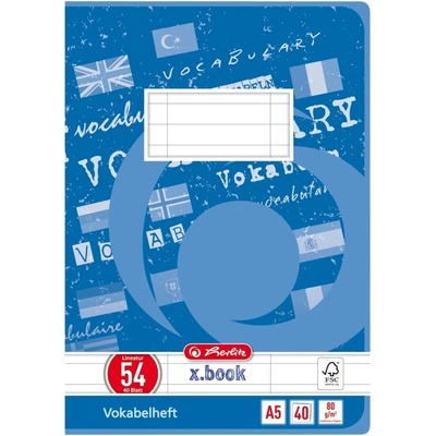 HERLITZ Sešit A5 40 linka 54 slovníček