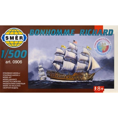 Směr Model loď Bonhomme Richard stavebnice lodě 1:500