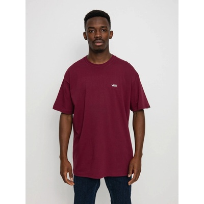 Vans Left Chest Logo pánske tričko s krátkym rukávom burgundy