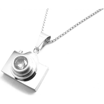 Steel Jewelry Náhrdelník fotoaparát NH180478