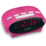 Lenco ICR-210 Pink - Радиобудилник с голям лесно читаем дисплей и PLL FM радио (081981) Будилник