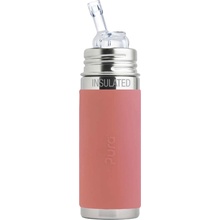 Pura termo láhev s brčkem 260 ml Rose