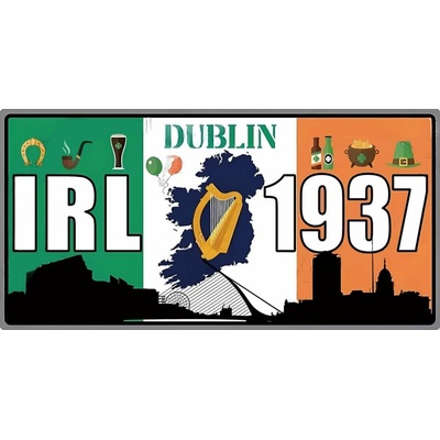 Ceduľa značka Dublin Ireland 1937