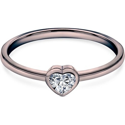 Savicki Zásnubný prsteň Pure čierne zlato diamant PURE P HE 15 D CZ
