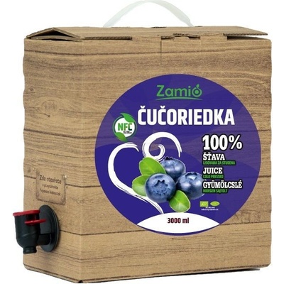 Zamio 100% ovocná šťava Čučoriedka 3 l