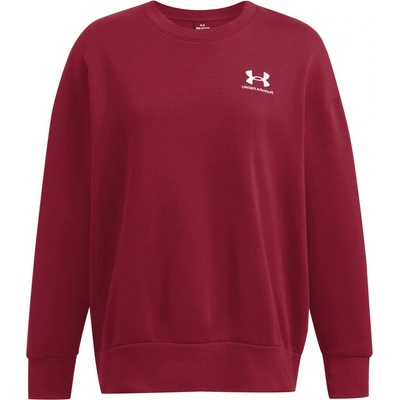 Under Armour Icon Fleece OS Crew W 1379475-625 červená