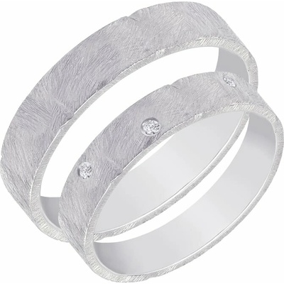Eppi platinové svadobné obrúčky s diamantmi Gera RW41836