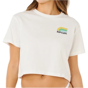 Rip Curl Дамска тениска Rip Curl Women's Surf Side Cropped Tee T-shirt - Bone - размер XL (916-5867-0116)
