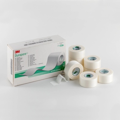 3M Durapore Chirurgická páska z tkaniny 1,25 cm x 9,15 m 24 ks