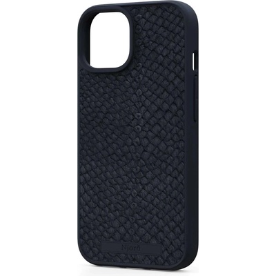Njorð byELEMENTS Калъф Njord - Salmon Leather MagSafe, iPhone 15, черен (NA51SL00)