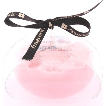 Fragrant Jubilation Glycerinové mýdlo masážní s houbou naplněnou vůní parfému Calvin Klein Euphoria for Woman v barvě červené 200 g