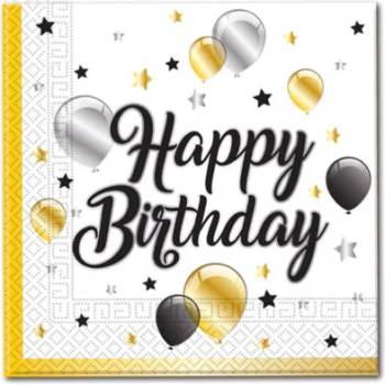 Image 1 of Procos Салфетки Happy Birthday - Milestone 20 бр
