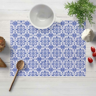 Biante Teflonové prostírání TF-118 Modro-bílý vzor Maroko 35x45 cm