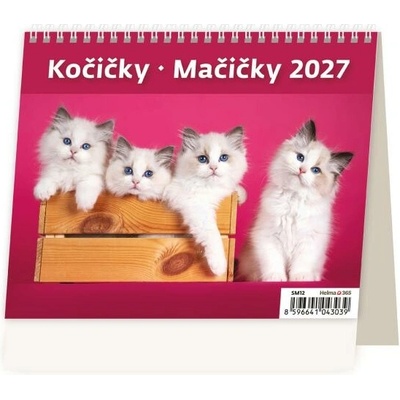 Stolový riadkový 17,1x13,9 cm MiniMax Mačičky 2027