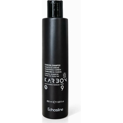 Echosline Karbon 9 šampon s aktivním uhlím na namáhané vlasy 350 ml