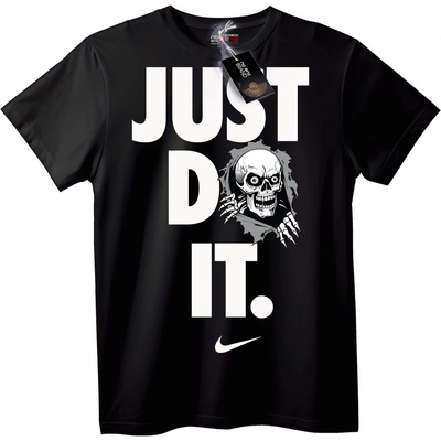 NOONEBRAND Тениска Skull Просто Го Направи - 7XL, White