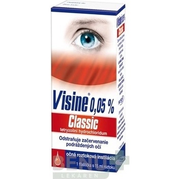 Visine Classic 0,05% int.opo.1 x 15 ml/7,5 mg