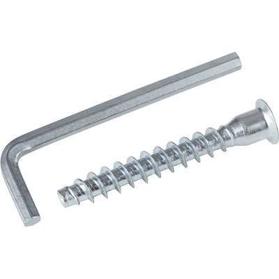 Walteco Šroub spojovací konfirmát 7x50mm + klička, 20 ks