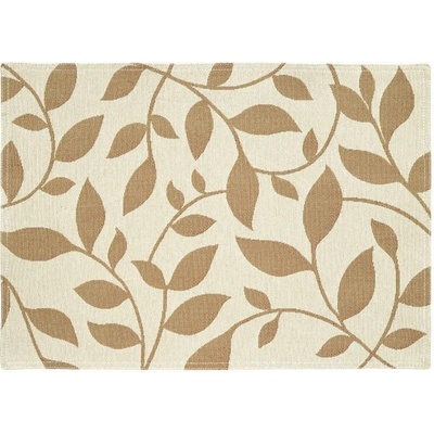 SCANquilt Prestieranie motiv FINO listy smotanová 45x140 cm