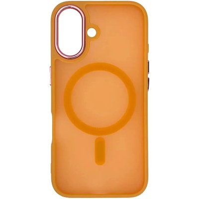 HQWear Кейс Magnetic Collection MagSafe за iPhone 16 , оранжев (Fashion Case MagSafe for iPhone 16 Orange)