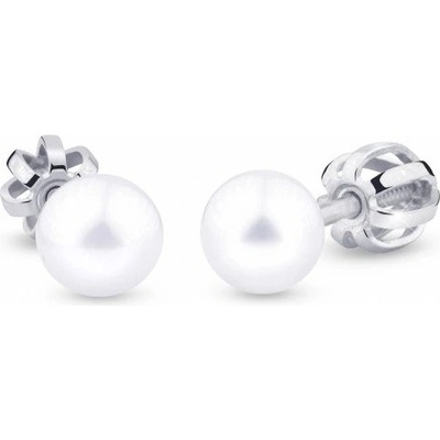 Cutie Jewellery Perlové náušnice z bieleho zlata Z3003/4/5 05 cm