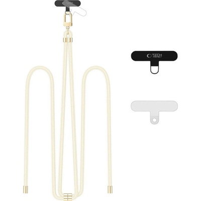 Snúrka na krk Tech Protect C7S ROPE crossbody popruh taupe/čierny